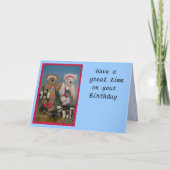 De geschiktheid draagt feestdagen kaart (Voorkant)