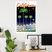 De geschilde dames 's nachts | San Francisco Poster (Thuiskantoor)