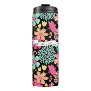 De geschilderde BloemenNaam van de Banner Thermosbeker