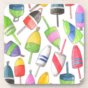 De geschilderde Boeien van de Zeekreeft Bier Onderzetter