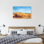 De geschilderde heuvels in de John Day Fossil Beds Canvas Afdruk (Insitu (Slaapkamer))