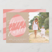 De geschilderde Kaart van Pasen van de Foto van (Voorkant / Achterkant)