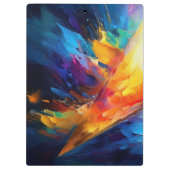 De geschilderde piramide klembord (Achterkant)