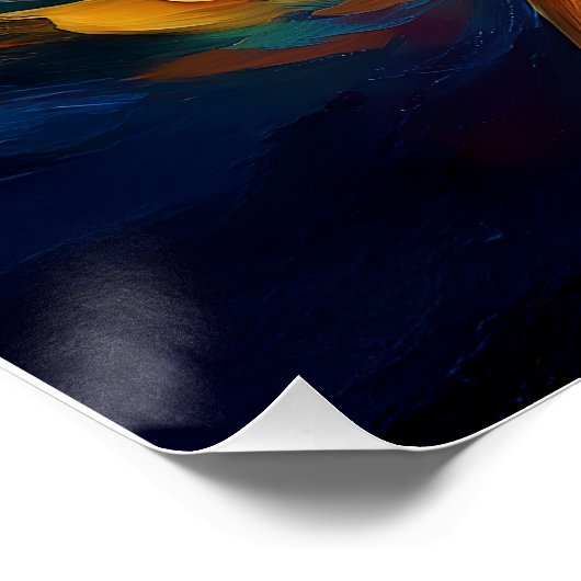 De geschilderde piramide perfect poster (Hoek)