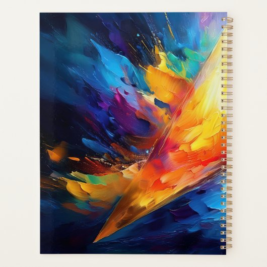 De geschilderde piramide planner (Achterkant)