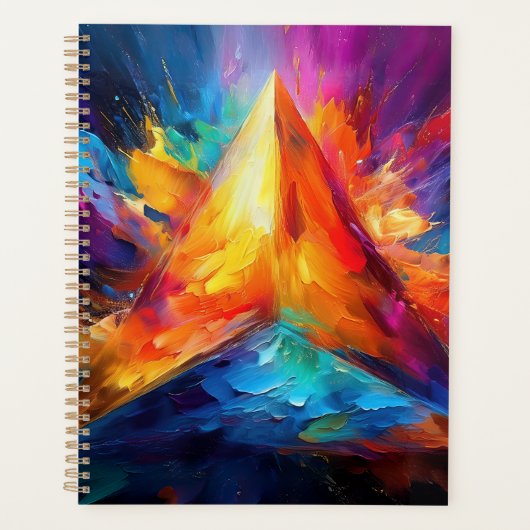 De geschilderde piramide planner (Voorkant)