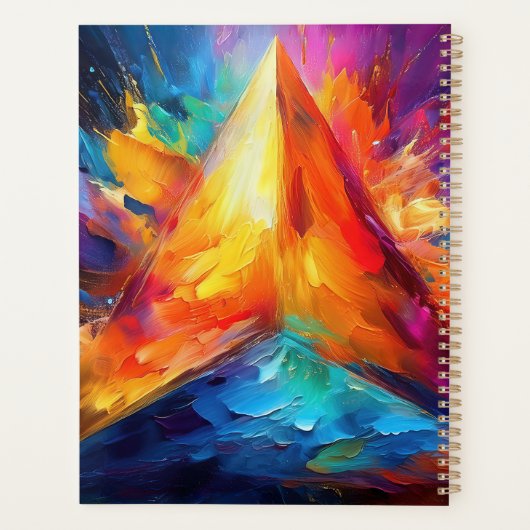 De geschilderde piramide planner (Achterkant)