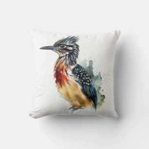 De geschilderde renner, Watercolor Roadrunner Kussen