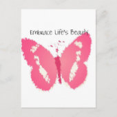De geschilderde schoonheid van de vlinder briefkaart (Voorkant)