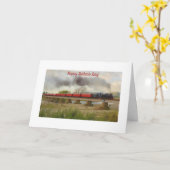 De Geschilderde Trein van de vader Kaart (Gele Bloem)