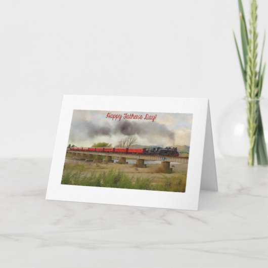 De Geschilderde Trein van de vader Kaart (Voorkant)