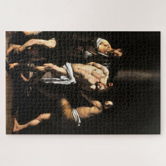 De geseling van Christus (1607) - Caravaggio Legpuzzel (Horizontaal)