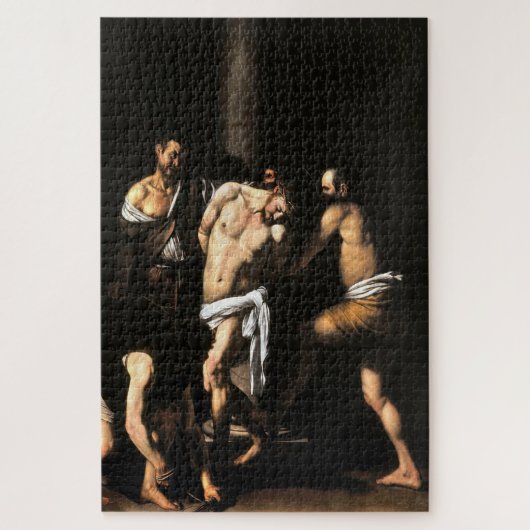 De geseling van Christus (1607) - Caravaggio Legpuzzel (Verticaal)