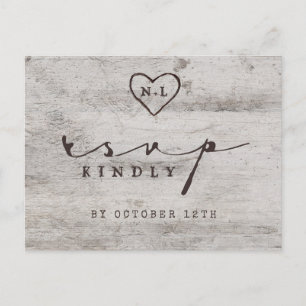 De gesneden Keus RSVP van de Maaltijd van het Briefkaart