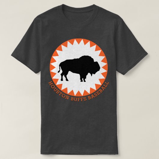 De gesneuvelde Houston Buffs Buffalos Minor League T-shirt (Design voorkant)