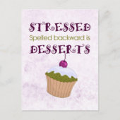 De gespelde achterzijde is Desserts Briefkaart (Voorkant)