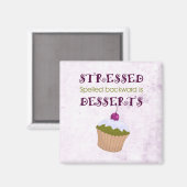 De gespelde achterzijde is Desserts Magneet (Voorkant / Achterkant)