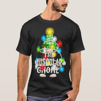 De gespierde gnoom kerst bijpassende familie t-shirt