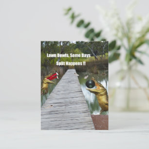 De gespleten Bowls van Lawn Australië gebeurt, Bri Briefkaart