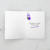 de gespleten ijscoupe van de verjaardagsbanaan kaart (Binnen)