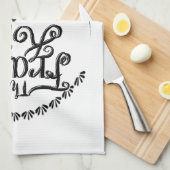 De gespleten knoop - de rest keukenhanddoek (Quarter Fold)