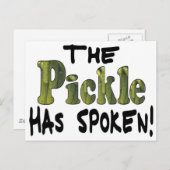 De gesproken Groenten in het zuur Briefkaart (Voorkant / Achterkant)