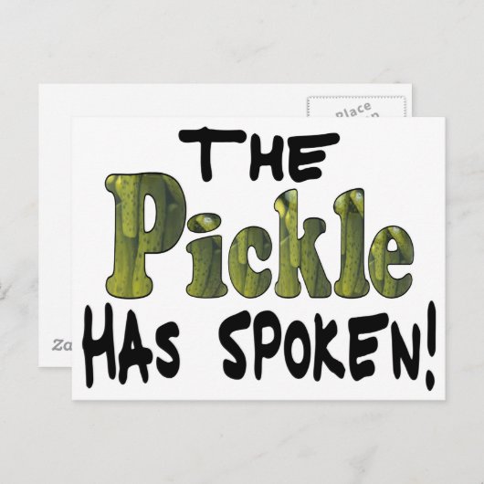 De gesproken Groenten in het zuur Briefkaart (Voorkant / Achterkant)