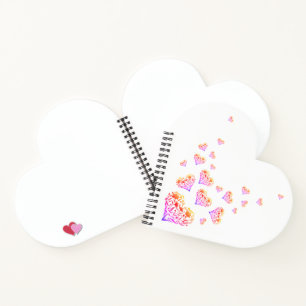 De Gestalte gegeven Spiraal van de liefde Hart - Notitieboek
