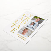 De gestapelde Folie van het Charm Afstuderen kondi Folie Uitnodiging (Gedraaid)