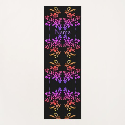 De gestenciled Abstracte Kleuren van het Roos van  Yogamat (Voorkant)