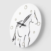 De gestileerde Klok van de Muur van het Paard (Hoek)