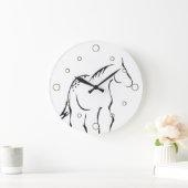 De gestileerde Klok van de Muur van het Paard (Huis)