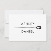 De gestileerde Peacock Veer Weddenschap sparen de Save The Date (Achterkant)