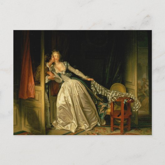 De gestolen kus Fragonard Briefkaart (Voorkant)