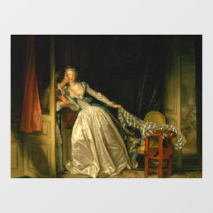 De gestolen kus Fragonard Raamsticker