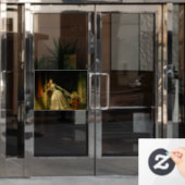 De gestolen kus Fragonard Raamsticker (Kantoordeur)