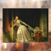 De gestolen kus Fragonard Raamsticker (Vel 2)