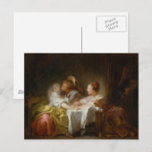 De gestolen kus - Jean Honoré Fragonard Briefkaart (Voorkant / Achterkant)