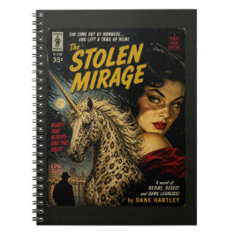 De Gestolen Mirage Eenhoorn Mysterie Boekcover Notitieboek