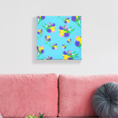 De gestoorde Druk van het Canvas: Tulpen in Bloom Canvas Afdruk (Insitu (Woonkamer))