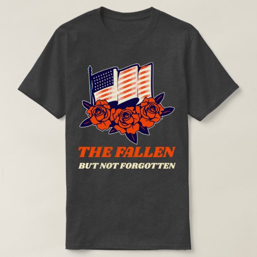 De gestorven, maar niet vergeten veteranen dag t-shirt (Design voorkant)
