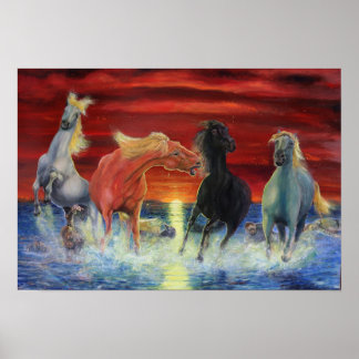 De gestorven paarden van de Apocalyps Poster