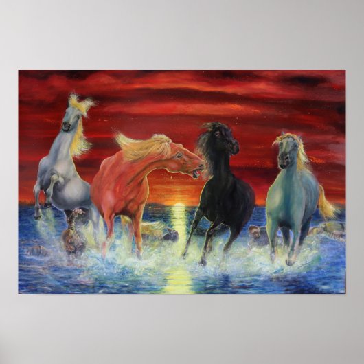De gestorven paarden van de Apocalyps Poster (Voorkant)