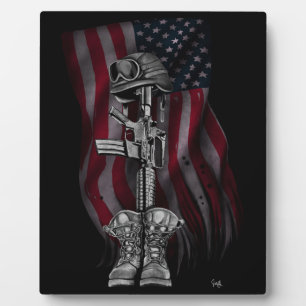 De gestorven Soldaat Easel Fotoplaat