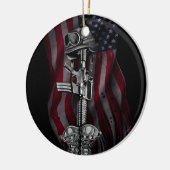 De gestorven soldaat keramisch ornament (Links)