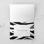 De gestreepte Druk & het Roze danken u kaarden Bedankkaart (Binnen)