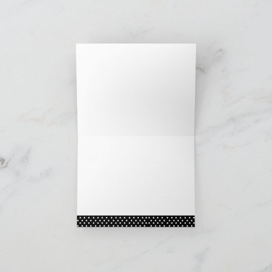 De gestreepte Druk Hete Roze Polkadots dankt u Bedankkaart (Binnen)