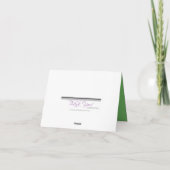 De gestreepte Groene Zuigfles van de Druk dankt u Bedankkaart (Achterkant)