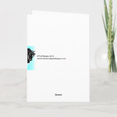 De Gestreepte Kerstkaart van het Riet van het Feestdagen Kaart (Achterkant)