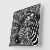 De gestreepte Klok van de Muur van de Kunst Acryl (Hoek)